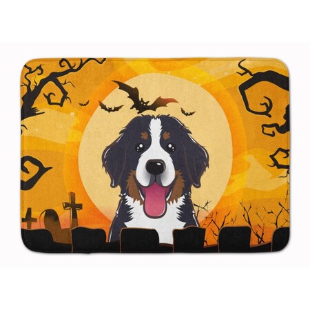 Carolines Treasures Halloween Bernese Mountain Dog Machine Washable Memory Foam Mat BB1795RUG